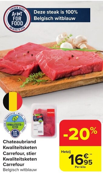 Carrefour Market Chateaubriand Kwaliteitsketen aanbieding
