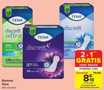 Carrefour Market Gamma Tena aanbieding