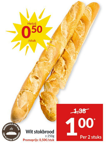 Intermarché Wit stokbrood aanbieding