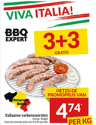 Intermarché Italiaanse varkensworsten aanbieding