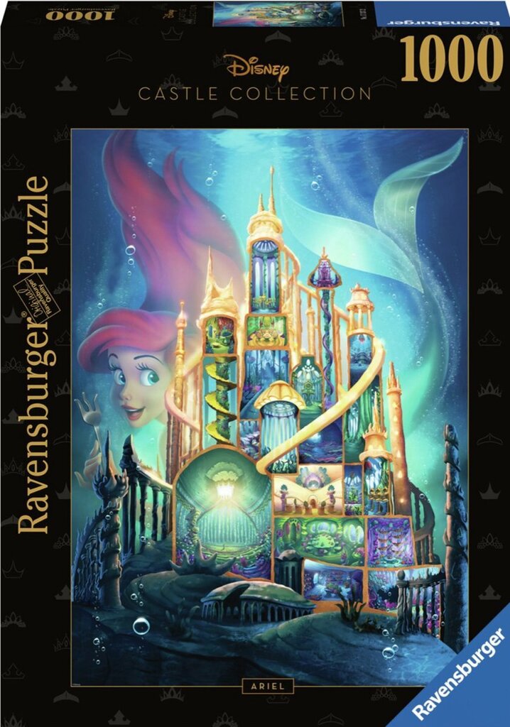 Bol.com Ravensburger - puzzel ariel - disney kasteel 6 - 1000 stukjes aanbieding