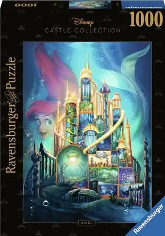 Ravensburger - puzzel ariel - disney kasteel 6 - 1000 stukjes