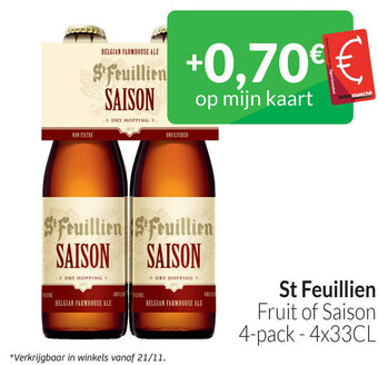 Intermarché St Feuillien 4 x 33 cl aanbieding
