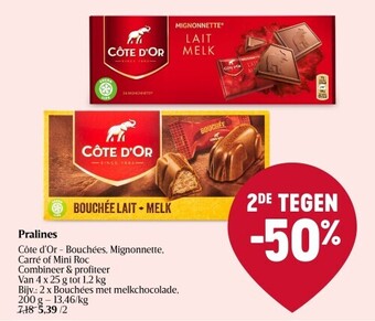 Delhaize Pralines aanbieding