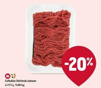 Delhaize Gehakte biefstuk natuur aanbieding