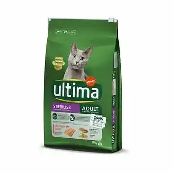 Zooplus 2x10kg Ultima Cat Sterilized Zalm & Gerst Kattenvoer aanbieding