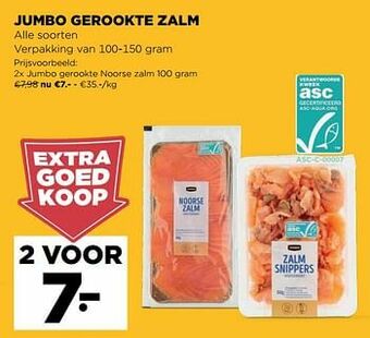 Jumbo Jumbo gerookte noorse zalm aanbieding