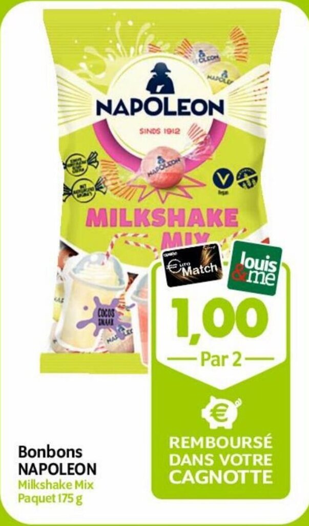 Louis Delhaize Napoleon Bonbons 175g aanbieding