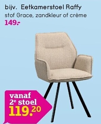 Leen Bakker Eetkamerstoel raffy aanbieding