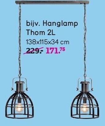 Leen Bakker Hanglamp thom 2l aanbieding