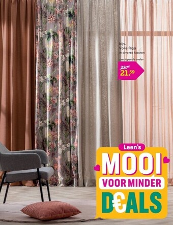 Leen Bakker Voile riga aanbieding