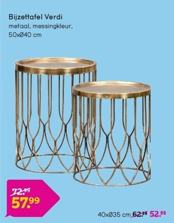 Leen Bakker Bijzettafel verdi aanbieding