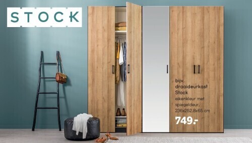 Leen Bakker Draaideurkast stock aanbieding