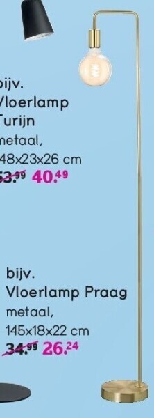 Leen Bakker Vloerlamp praag aanbieding