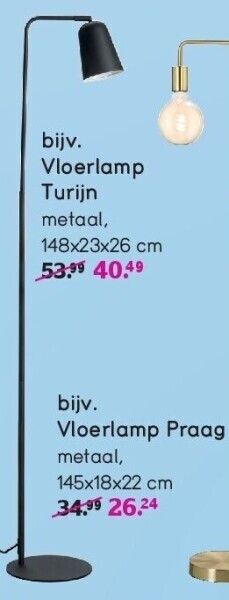 Leen Bakker Vloerlamp turijn aanbieding