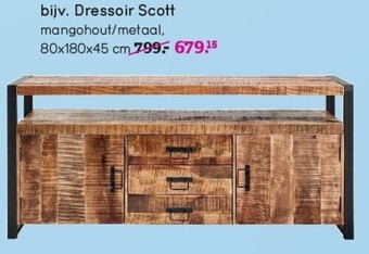 Leen Bakker Dressoir scott aanbieding