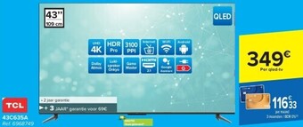 Carrefour Tcl uhd 4k led tv aanbieding