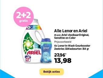Plein.nl Alle Lenor en Ariel aanbieding