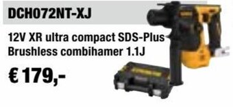 DCH072NT-XJ 12V XR ultra compact SDS-Plus Brushless combihamer 1.1J
