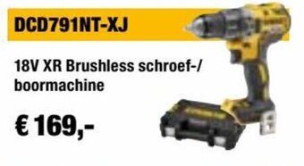 DeWALT DCD791NT-XJ 18V XR Brushless schroef-/ boormachine aanbieding