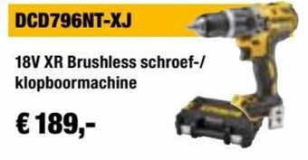 DCD796NT-XJ 18V XR Brushless schroef-/ klopboormachine