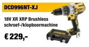 DeWALT DCD996NT-XJ 18V XR XRP Brushless schroef-/klopboormachine aanbieding