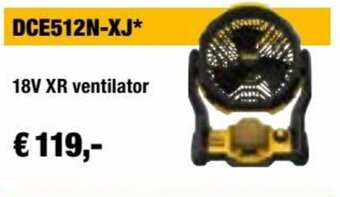 DeWALT DCE512N-XJ 18V XR ventilator aanbieding