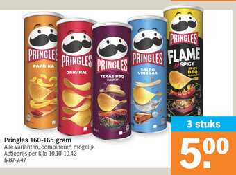 Albert Heijn Pringles 160-165 gram aanbieding