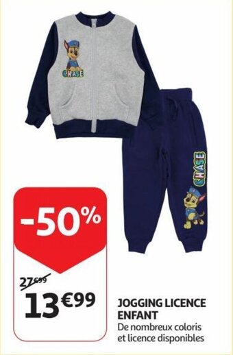 Auchan JOGGING LICENCE ENFANT aanbieding