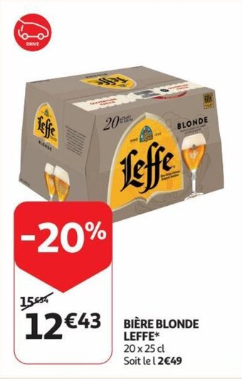 Auchan BIÈRE BLONDE LEFFE aanbieding