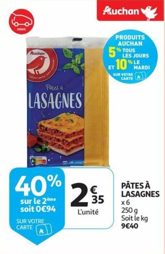 PÂTES À LASAGNES