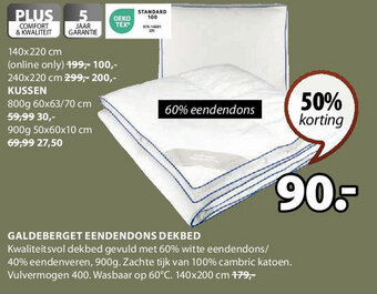 Jysk GALDEBERGET EENDENDONS DEKBED aanbieding