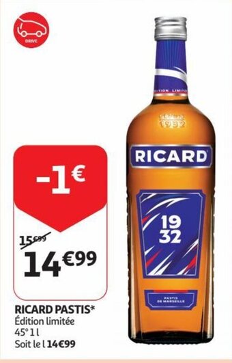 Auchan RICARD PASTIS aanbieding