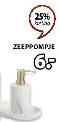 Jysk BERGHEM SERIE ZEEPPOMPJE aanbieding