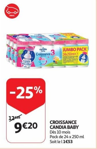 Auchan CROISSANCE CANDIA BABY aanbieding