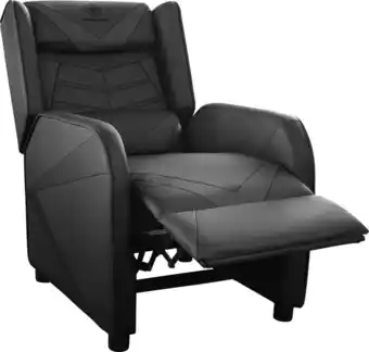 Bol.com Deltaco dc420 - gaming stoel - fauteuil in kunstleer met armleuning - zwart aanbieding