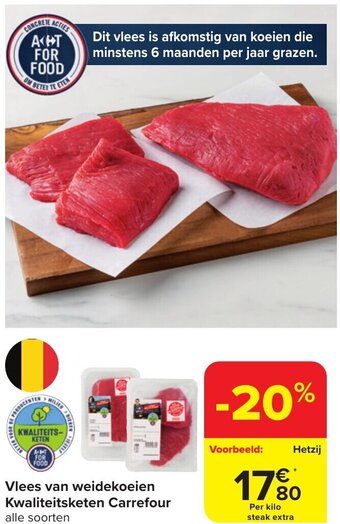 Carrefour Market Vlees van weidekoeien Kwaliteitsketen Carrefour aanbieding