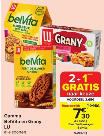 Carrefour Market Gamma BelVita en Grany LU aanbieding