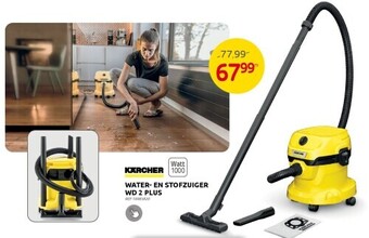 Brico Water- en stofzuiger wd 2 plus aanbieding