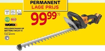 Brico Heggenschaar op batterij wg261 e aanbieding