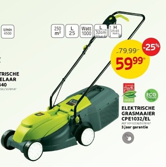 Brico Elektrische grasmaaier cpe1032/el aanbieding