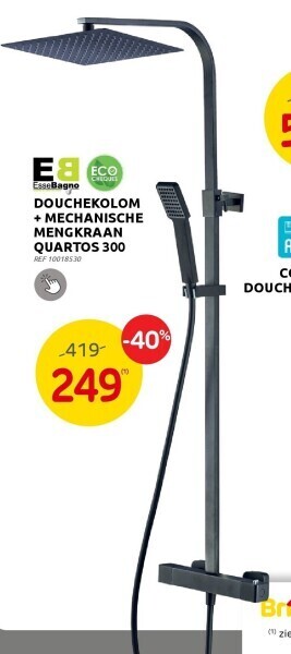 Brico Douchekolom + mechanische mengkraan quartos 300 aanbieding