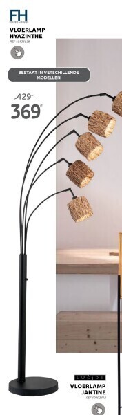 Brico Vloerlamp hyazinthe aanbieding