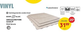 Brico Vinylvloer pure click 55 aanbieding