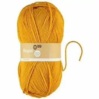 Zeeman Royal breigaren okergeel aanbieding