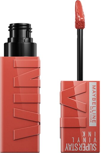 Bol.com Maybelline new york - superstay vinyl ink lipstick - 125 keen - roze - langhoudende lippenstift - 4,2 ml aanbieding