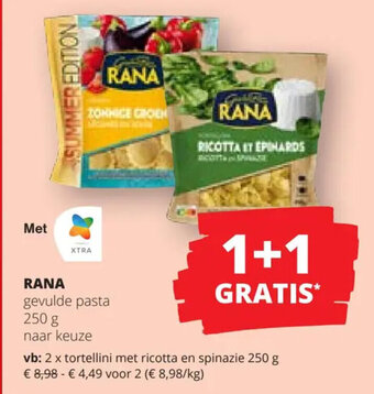 Spar Colruyt RANA gevulde pasta 250 g aanbieding