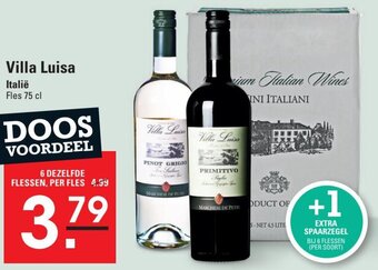 Sligro Villa Luisa 75 cl aanbieding