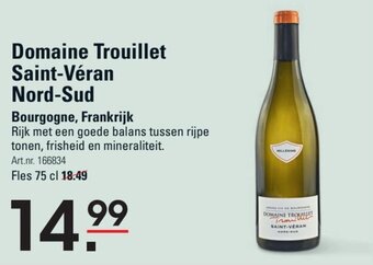 Sligro Domaine Trouillet Saint-Véran Nord-Sud aanbieding