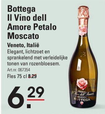 Sligro Bottega II Vino dell Amore Petalo Moscato aanbieding